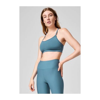 6. CASALL Strappy Sports Bra Blue