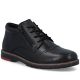 7. Men's comfortable leather ankle boots, insulated, black, Rieker 10504-00