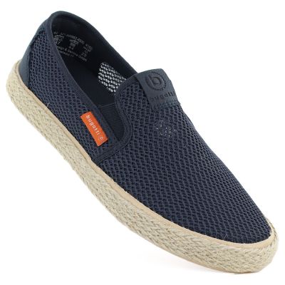 Men's slip-on espadrilles, navy blue, Bugatti TT153055