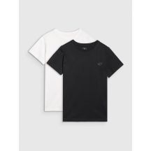 Regular plain T-shirt (SET OF 2) for children 4F 4FJRAW25TTSHU3157-93S