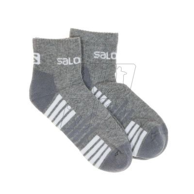 Salomon Active socks 2-pack 16022-HEATHER GRAY/WHITE]