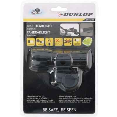 2. Dunlop Bike Headlight 9 LED 41688