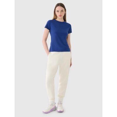 5. Women's slim T-shirt with print 4F 4FWMM00TTSHF2674-31S