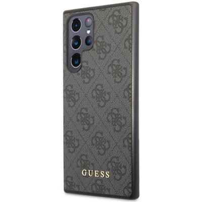 2. Guess GUHCS23LG4GFGR S23 Ultra S918 grey/grey hardcase 4G Metal Gold Logo