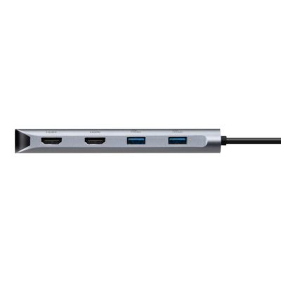 4. Targus DOCK427GL wired USB 3.2 Gen 2 (3.1 Gen 2) Type-C docking station, Grey