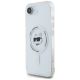 2. Karl Lagerfeld IML Metal Choupette Head MagSafe iPhone 16e Case - White