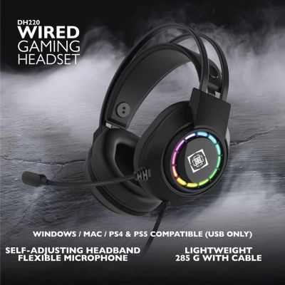 10. Deltaco Gaming GAM-168 Headphones/Headset Wired Headband USB Type-A Black