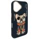 4. Nimmy Glasses Cool Dog iPhone 16 Case - Black