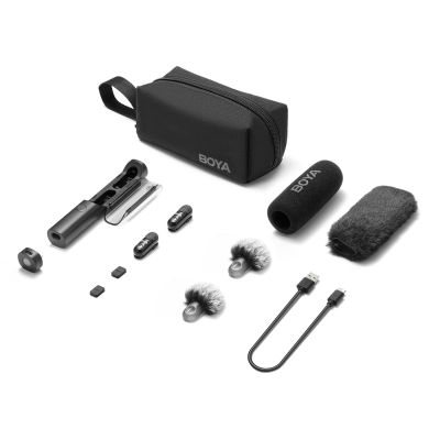 2. BOYA MAGIC-05 Wireless Microphone 2.4GHz USB-C - Black