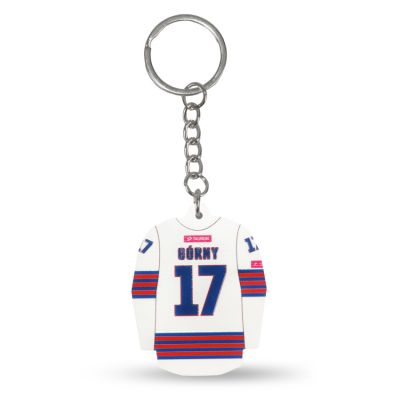 4. Polonia Bytom 25 “Hockey Jersey” Keychain (Home)