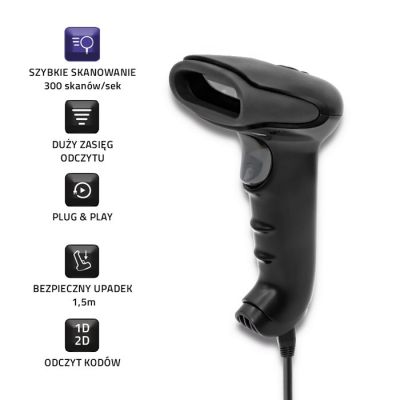 3. QOLTEC WIRELESS CODE READER 1D | 2D | BLACK