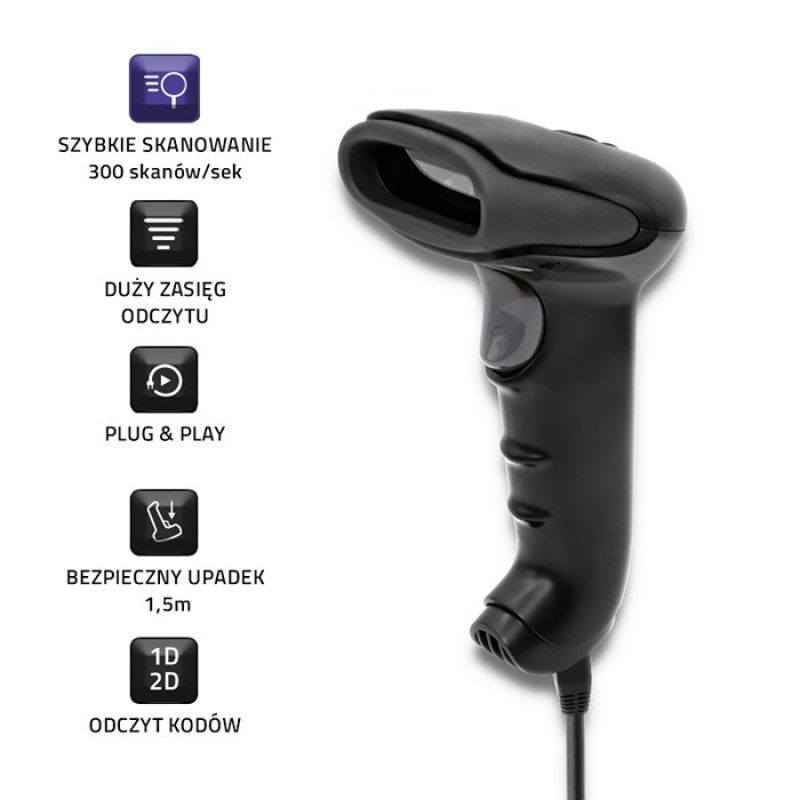 3. QOLTEC WIRELESS CODE READER 1D | 2D | BLACK