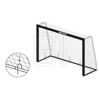 8. Meteor football goal 180x120x60 cm 16926
