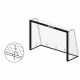 8. Meteor football goal 180x120x60 cm 16926