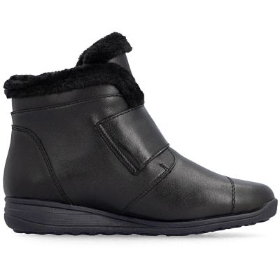 8. Rieker 47268-00 Waterproof Insulated Leather Women's Boots, Black