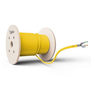 14. DIGITUS installation cable cat.7A, S/FTP, Dca, AWG22/1, LSOH, 500m, yellow, reel