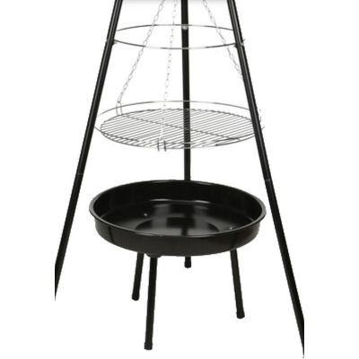 4. GARDEN GRILL HANGING ON A TRIPOD 52CM