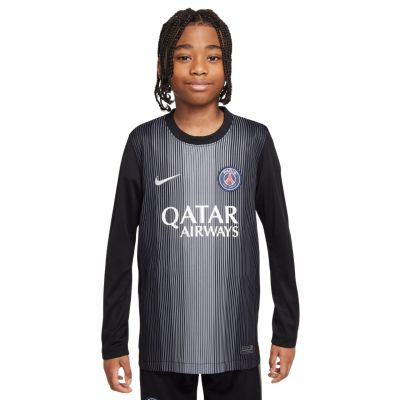 Nike PSG Goalkeeper Stadium 2025/26 Kids' Jersey Black HJ5267 010