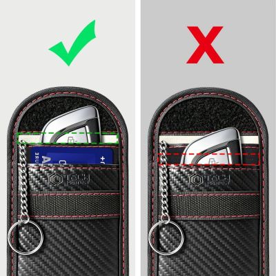 3. Tech-Protect KLR100 RFID anti-theft case - black and red