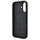7. DKNY Silicone White Printed Logo MagSafe iPhone 16 Case - Black