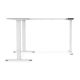 6. Desk frame with electric height adjustment for tabletops up to 200 cm, L-shaped, white