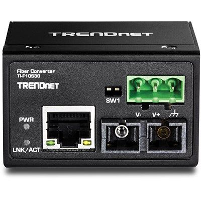 5. TRENDnet TI-F10S30 – Media converter – Ethernet, Fast Ethernet – 10Base-T, 100Base-FX, 100Base-TX – RJ-45 / single-mode SC – up to 30 km – 1310 nm