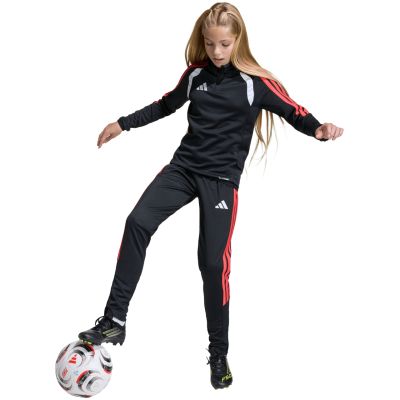 14. adidas Tiro 26 League Slim kids' pants black and red JY7115