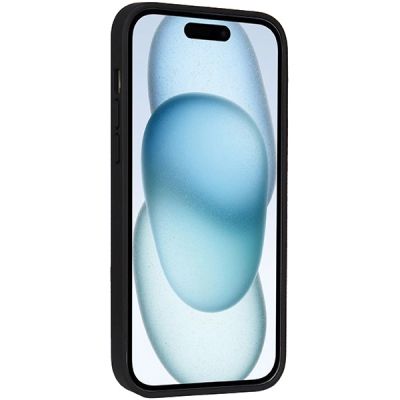 3. Audi Synthetic Leather Case with MagSafe for iPhone 15/14/13 - Black