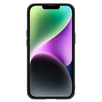4. Nillkin Textured S Case for iPhone 14, armored cover with camera cover, black