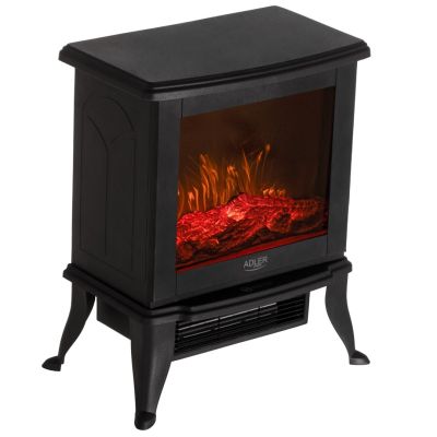 19. Electric fireplace | 2 heating levels: 1000W / 1800W | 3D flame effect | Adler Adler thermostat
