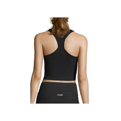 4. CASALL Crop Rib Racerback Sports T-Shirt Black