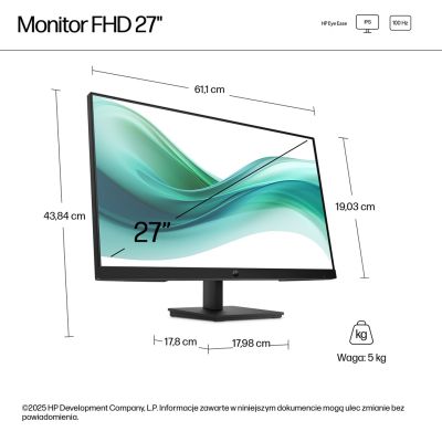 2. HP LED MONITOR 27” S3 Pro 327pf 100Hz (B0CG3UT)