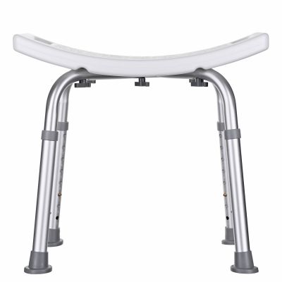 2. Rectangular shower stool with adjustable height