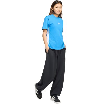 6. adidas Essentials 3-Stripes Cotton Women's T-Shirt Light Blue KC5197