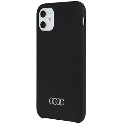 3. Audi Silicone Case iPhone 11 / Xr 6.1" black/black hardcase AU-LSRIP11-Q3/D1-BK