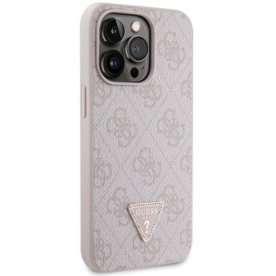 4. Guess GUHCP13XP4TDSCPP case for iPhone 13 Pro Max 6.7" - pink Crossbody 4G Metal Logo