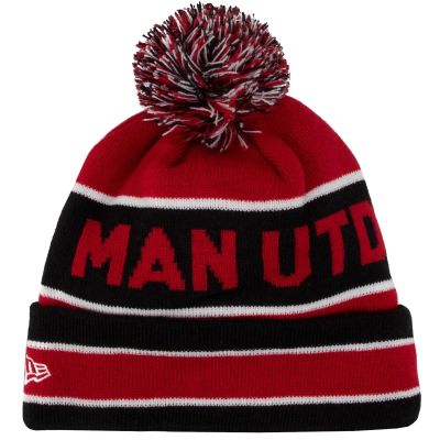 2. New Era Core Cuff Beanie Manchester United FC Hat 12122732 Red One Size
