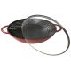 2. Staub Cast Iron Wok with Lid – Red, 37 cm