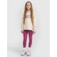 5. Girls' knitted leggings 4F 4FJRAW25TTIGF291-50S