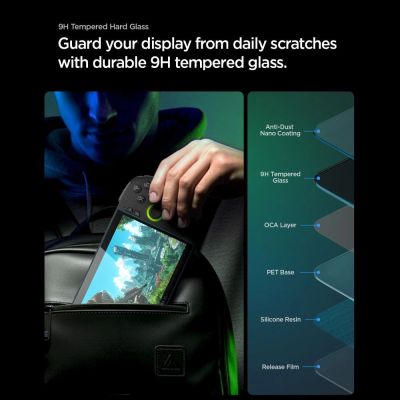 7. Spigen Glas.tR Slim Tempered Glass 2-Pack for ROG Xbox Ally X (2024/2025) / ROG Xbox Ally (2025) / ROG Ally (2023) / MSI Claw 7 AI+