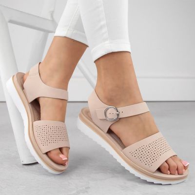 14. Sergio Leone W SK53N heeled and platform pumps beige
