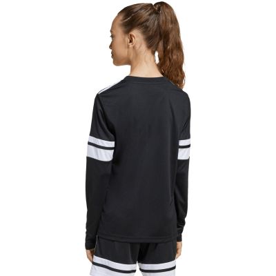 8. adidas Squadra 25 Long Sleeve Jersey for Kids Black and White JJ0047