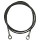 6. Cable for Multi-Gym, 186 cm, Eyelet-to-Eyelet, Steel