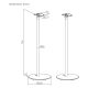 6. Floor stands for Sonos® ERA 300, Maclean, MC-995