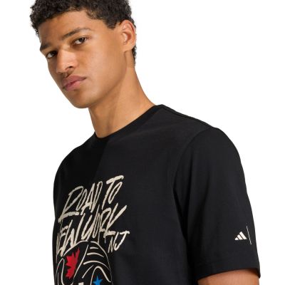 4. Men's adidas FIFA World Cup 26™ Road to NYNJ Graphic T-Shirt Black KB2533
