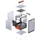 13. Jonsbo T6 Mini-Tower PC Case, Mini-ITX, Tempered Glass, Wood - Silver