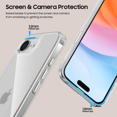 4. Tech-Protect FlexAir Hybrid Case for iPhone 16e / 17e - Clear