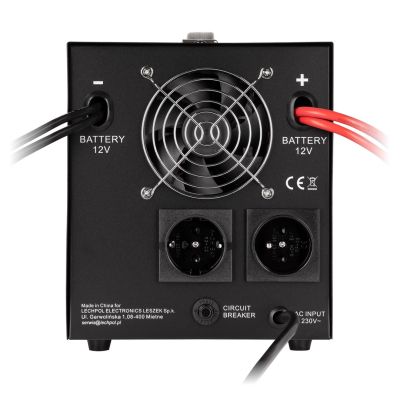6. KEMOT PROsinus-2000 emergency power supply, pure sine wave converter with charging function 12V 230V 2000VA/1200W