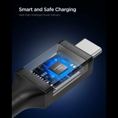 4. Spigen EB10010CC 100W 100 cm Cable - Black