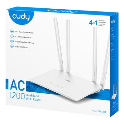 6. CUDY WR1200 LAN 10/100 AC1200 Dual Band WiFi Mesh Router